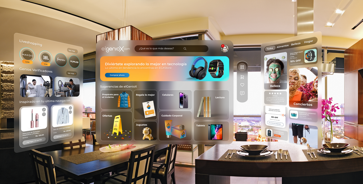 Diseño espacial para interfaces de usuario en un e-commerce