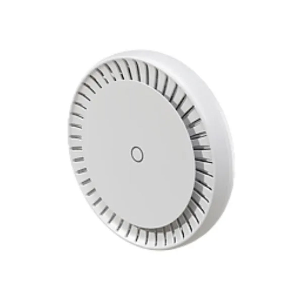 Access Point Mikrotik CAP AX Gen6 para Interior Exterior con Antena Integrada de 6dBi 802.11 A/N/AC/AX Frecuencia 2.4 5.0 GHz con 2 Puertos Ethernet Gigabit CPU Quad Core 1.8GHz RAM 1GB Licencia Nivel 4 cAPGi-5HaXD2HaxD