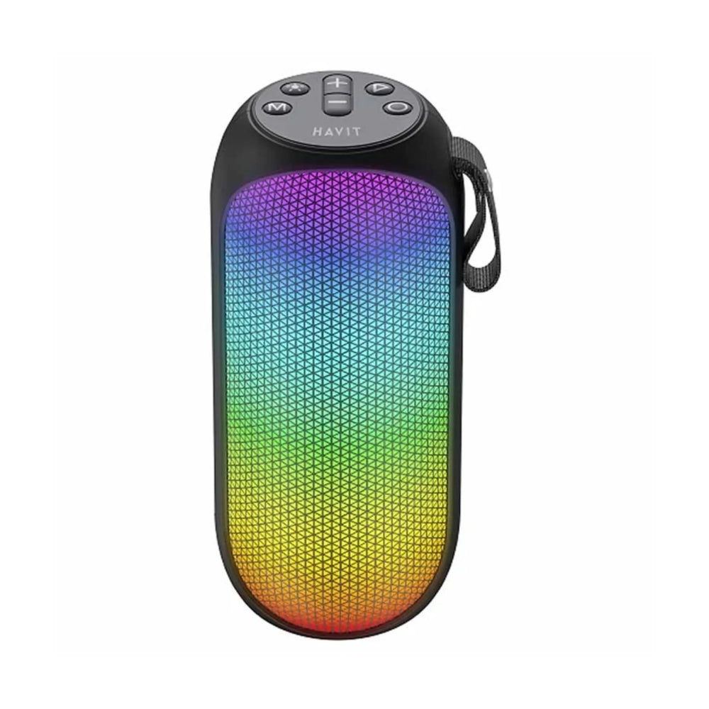 Altavoz Havit Portatil Inalambrico Bateria hasta 8 Horas Potencia 2x4 Watts Bluetooth 5.3 Resistente a Salpicadura de Agua IPX4 Funciones BT AUX TF TWS Puerto de Carga USB-C SK808BT