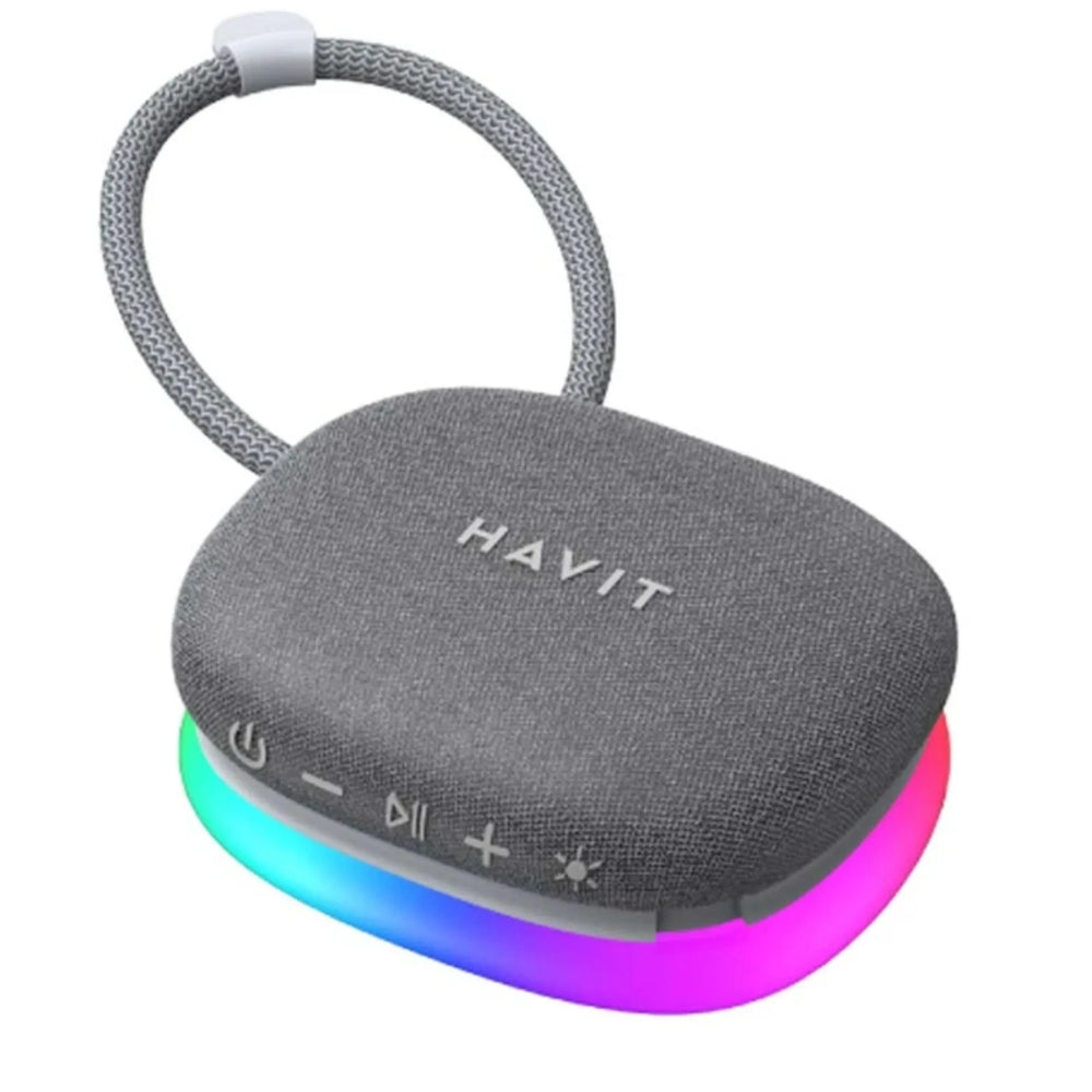 Altavoz Havit Portatil RGB IPX5 Resistente al Agua BT 5.3 Potencia 5-7 Watts Bateria hasta 6.5 Horas Manos Libres Alcance hasta 10 Mestros SK830BT