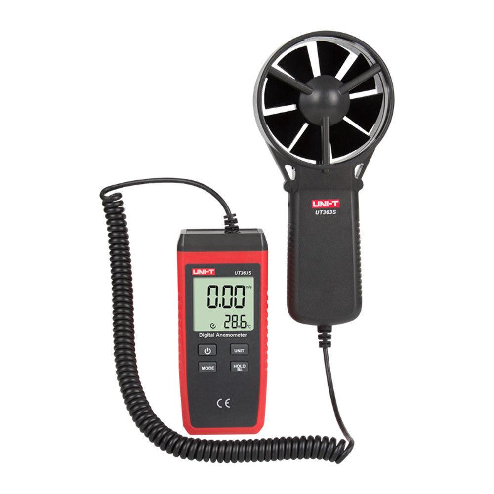 Anemometro Digital Uni-T Mide Velocidad y Temperatura del Viento UT363S