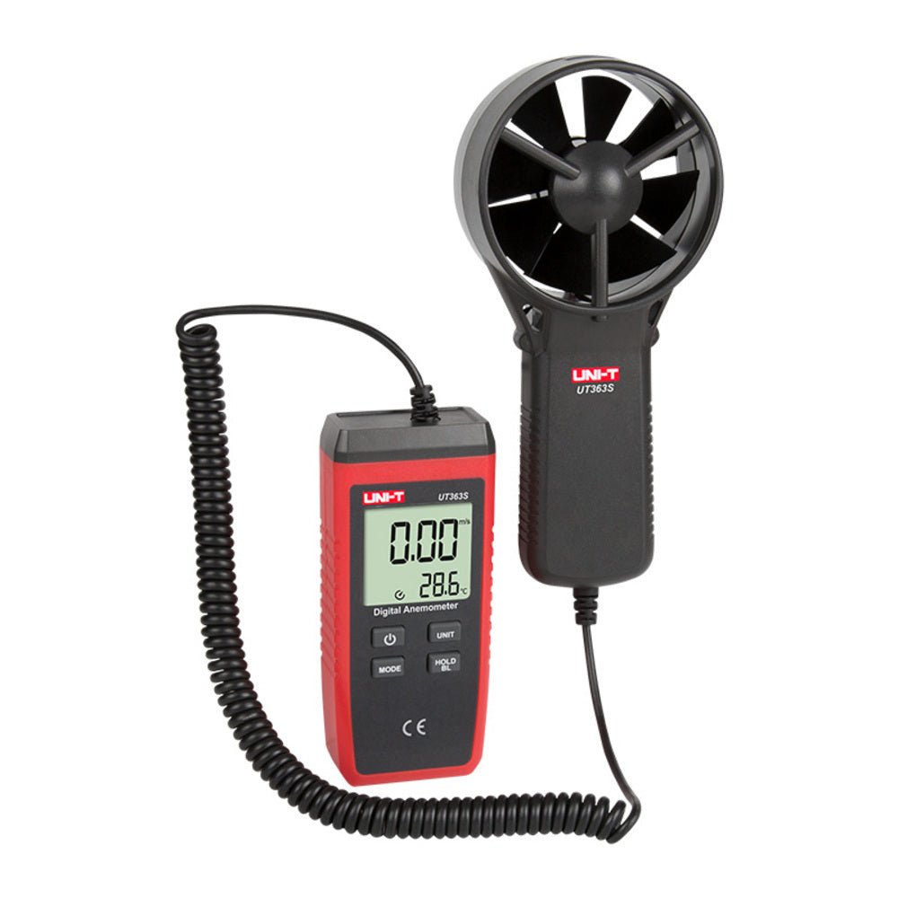 Anemometro Digital Uni-T Mide Velocidad y Temperatura del Viento UT363S