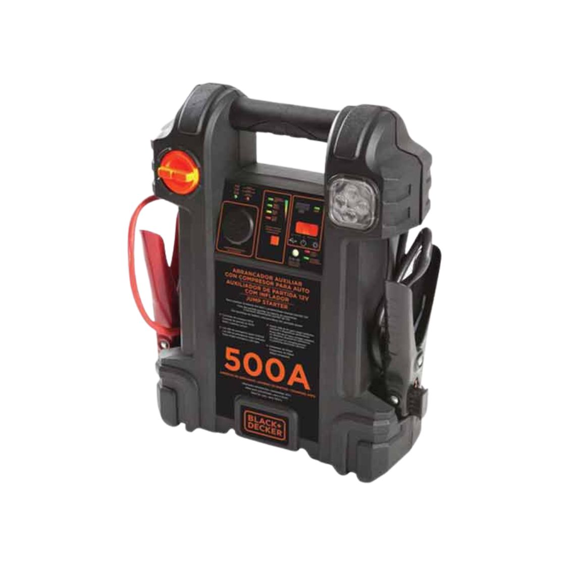 Arrancador/Inflador portatil 500A – 12V Black and Decker