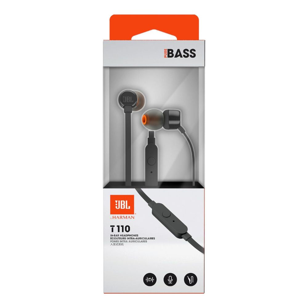 Audífonos JBL T110 Wired Negro