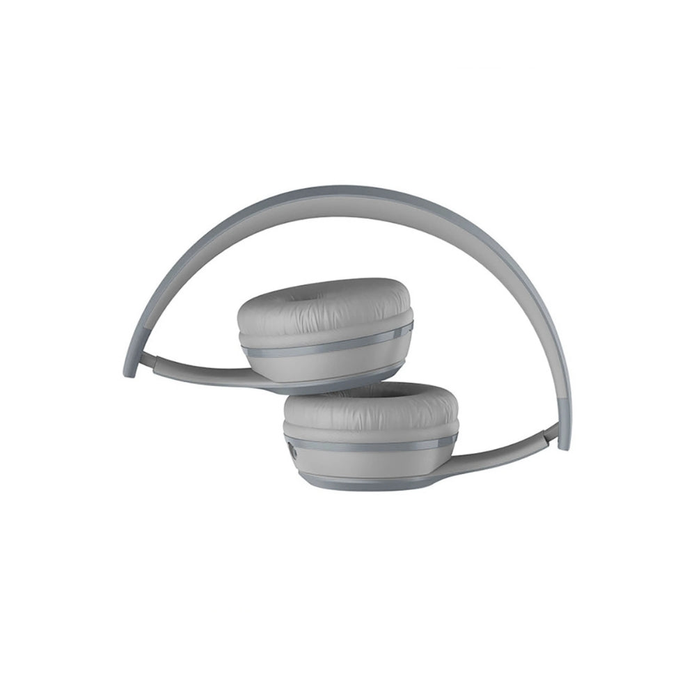 Audifonos Havit Bluetooth 4.2 Permite Subir Bajar Volumen Contestar Llamadas Funcion AUX Radio FM Micro SD color Gris HV-H2575BT-GREY
