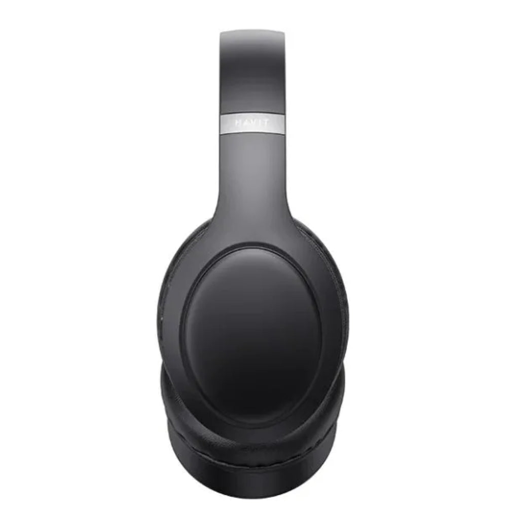 Audifonos Havit Bluetooth Bateria hasta 22 Horas Bluetooth 5.1 Diseño Ajustable y Plegable Puerto USB-C color Negro H633BT-BK