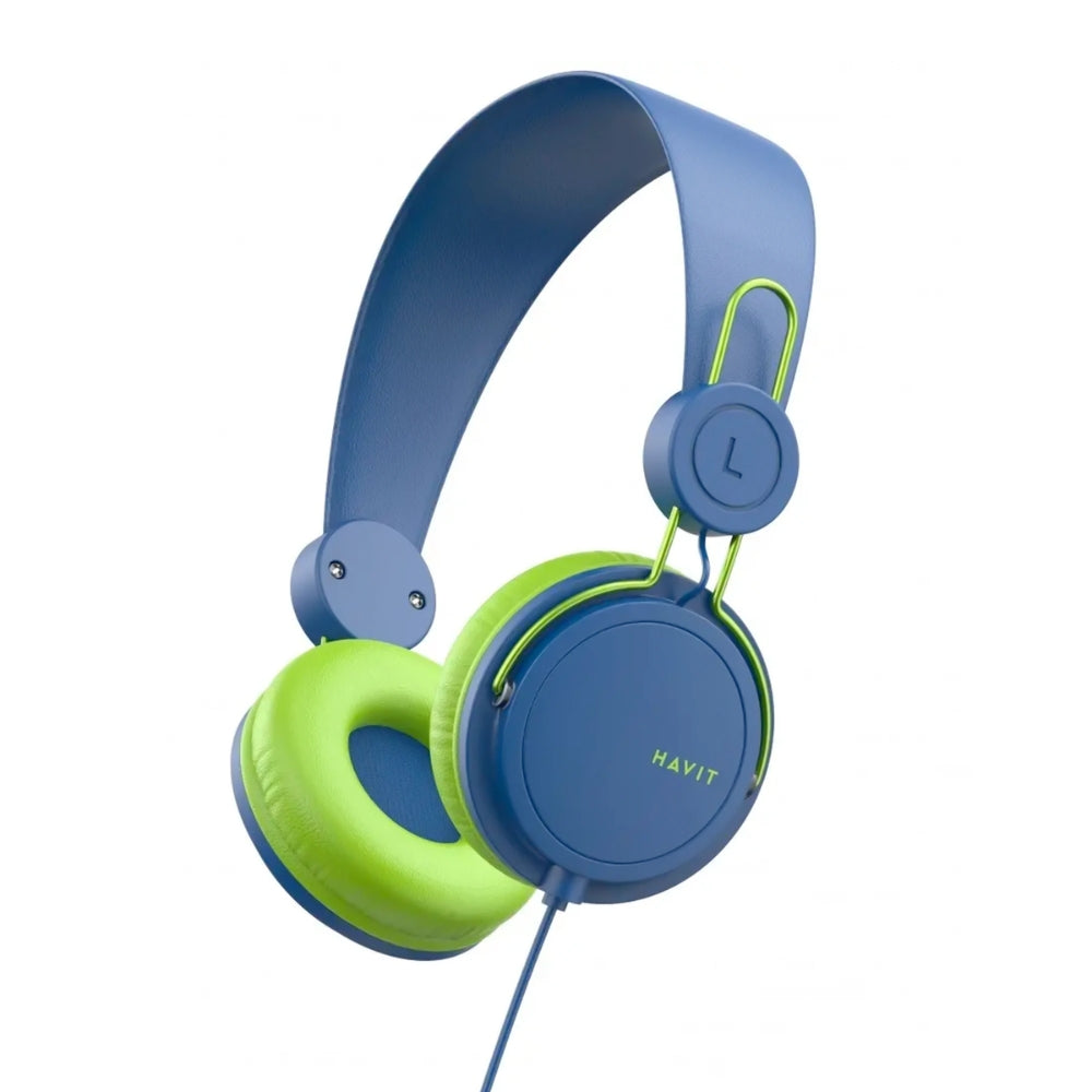 Audifonos Havit con manos Libre Diseño Ergonomico Compatible con iOS y Android Microfono y Boton para contestar llamadas Coneccion Jack 3.5mm Cable de 1 Metro HV-H2198d