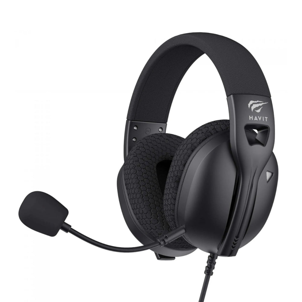 Audifonos Havit Multiplataforma compatible con Windows MAC PS4 PS5 XBox Nintendo Switch Android iPhone Microfono Desmontable color Negro Fuxi-H5d-BK