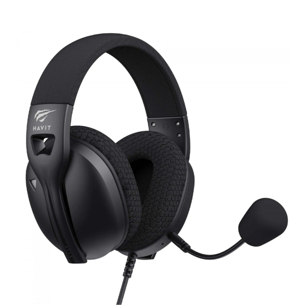 Audifonos Havit Multiplataforma compatible con Windows MAC PS4 PS5 XBox Nintendo Switch Android iPhone Microfono Desmontable color Negro Fuxi-H5d-BK