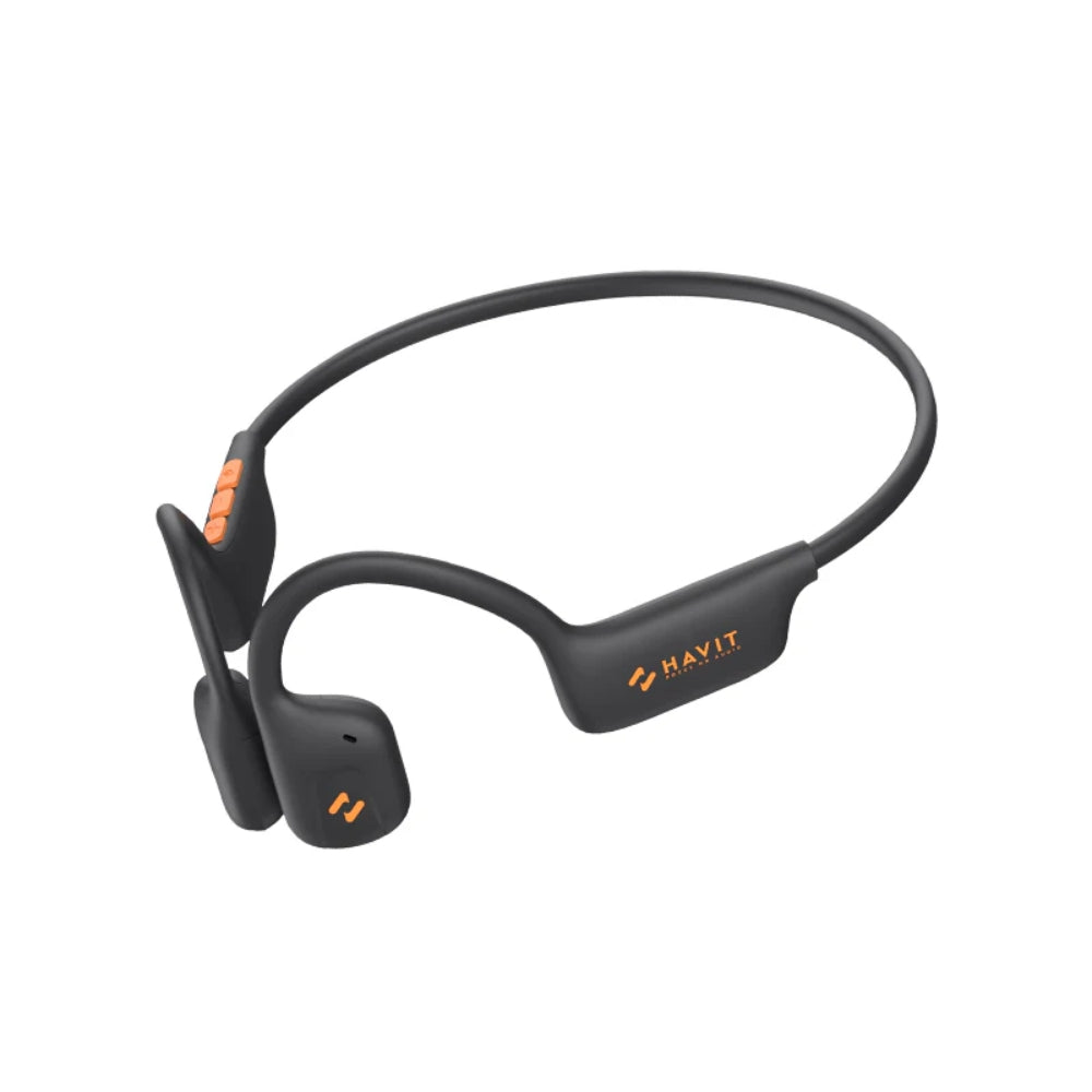 Audifonos Havit por Conduccion de Aire Bateria hasta 12 Horas Bluetooth 5.3 Puerto de Carga USB-C color Azul Profundo Freego 1-DBL