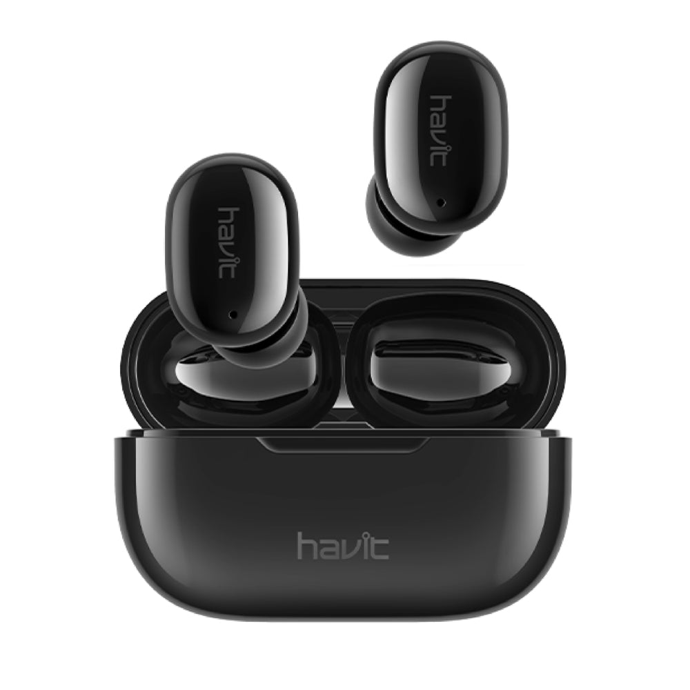 Auriculares Havit Bateria hasta 5 Horas Bluetooth control Tactil Sonido de Alta Definicion Diseño Ergonomico color Negro TW925-BLACK