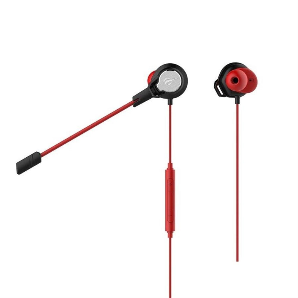 Auriculares Havit Gamer Microfono Desmontable Conexion mini jack 3.5mm Cable de 1.2 Metros color Rojo+Negro GE02