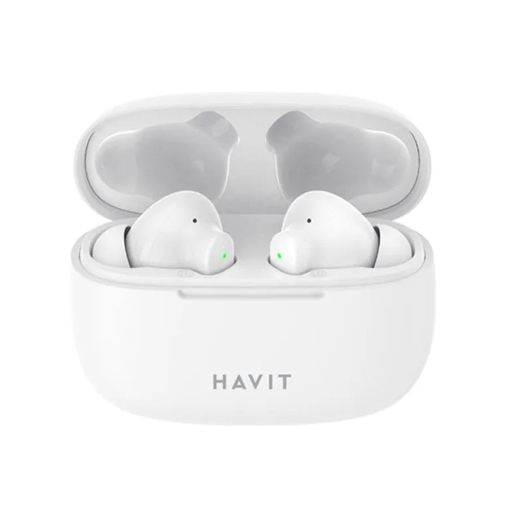 Auriculares Havit Inalambricos Estereo Tamaño Compacto Control Tactil Llamadas Nitidas Graves potentes color Negro TW967-W