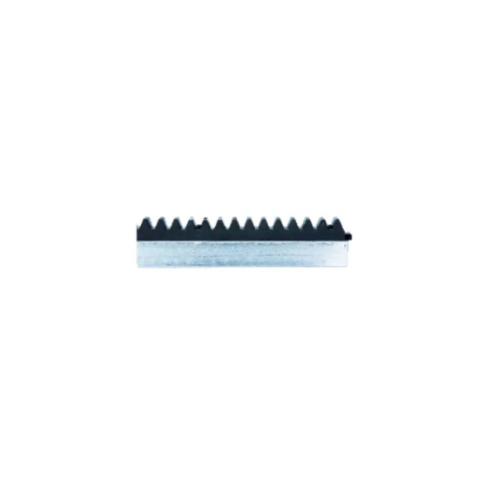 Barra de Cremallera Garen maximo 1.50M base Metalica con piezas de Nylon Gomo color Plomo P04368