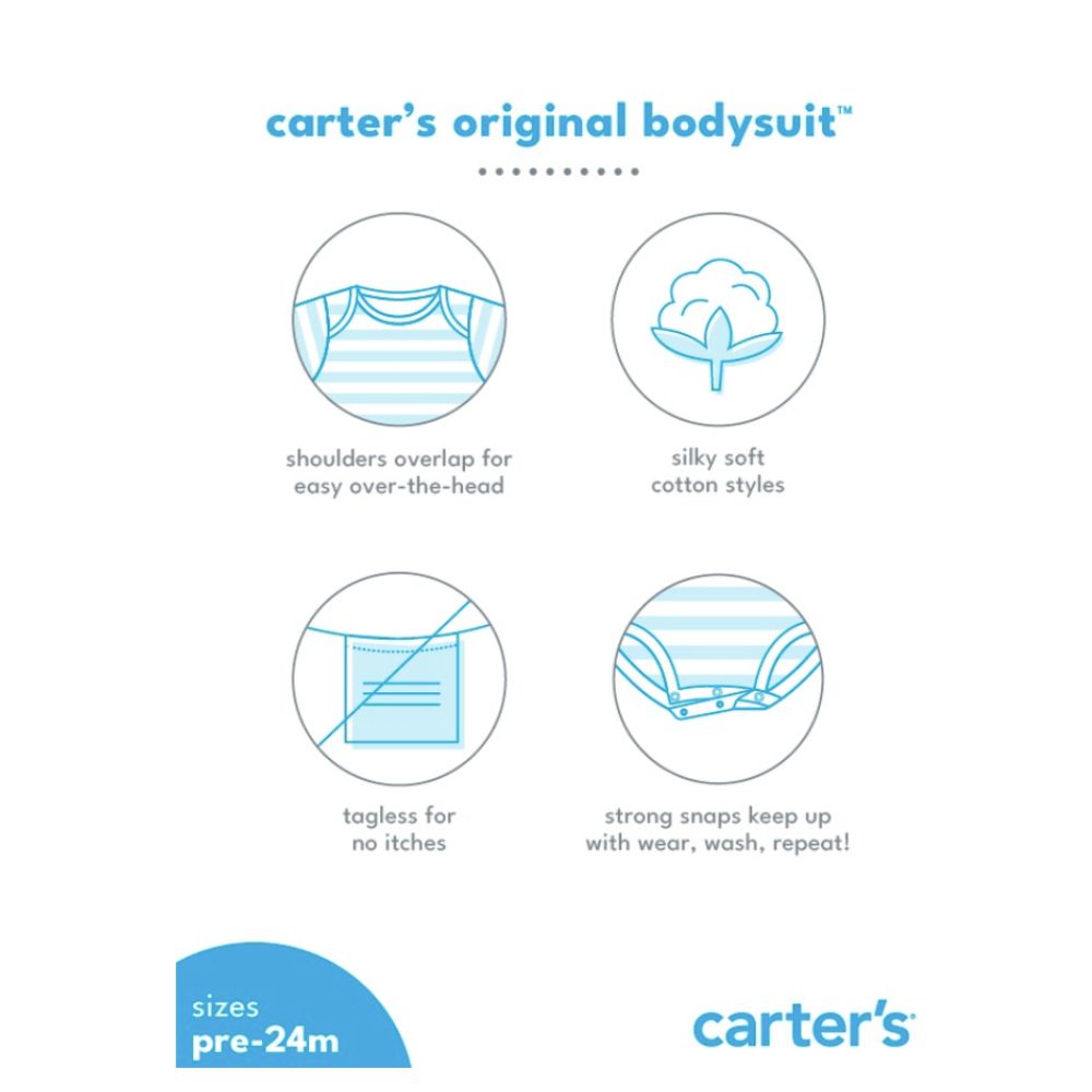 Body Carters de Algodon para el Primer Dia de la Madre Color Crema 1Q552710