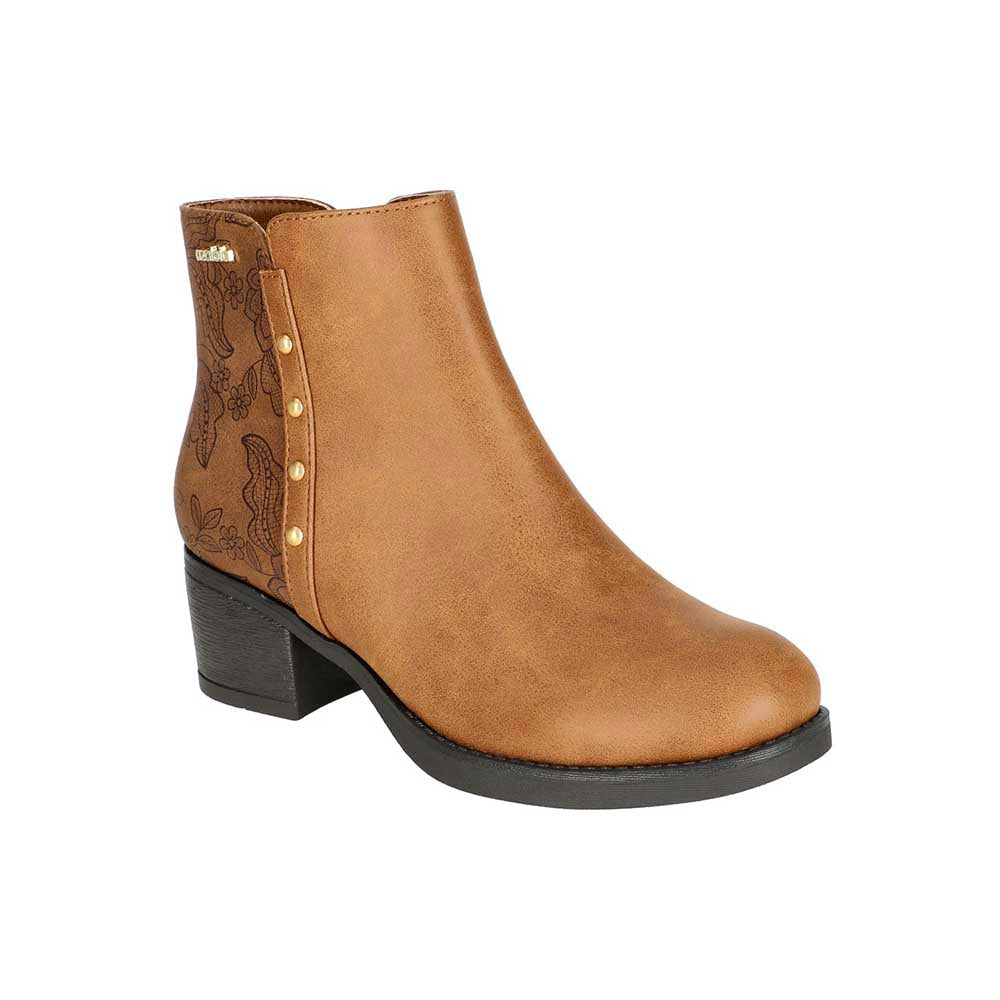 Bota Ludmila Azaleia con Detalle Floral