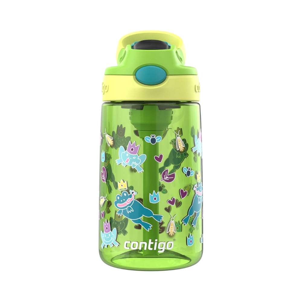 Botella Contigo Kids Autospout de Plastico Libre de BPA 14oz 414ml color Bunnies Frogs 2199309