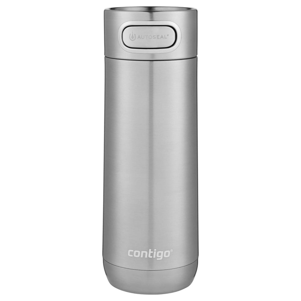 Botella Contigo Termica Autoseal Luxe de Acero Inoxidable de 16oz 473ml color Cromado 2063408