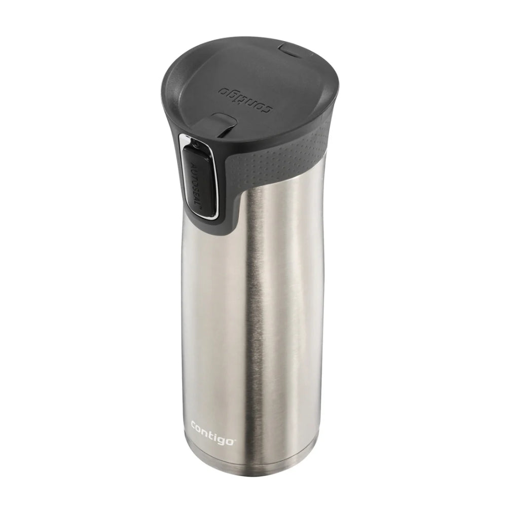 Botella Contigo Termica Autoseal West Loop de Acero Inoxidable de 20oz 591ml color Cromado 2074781