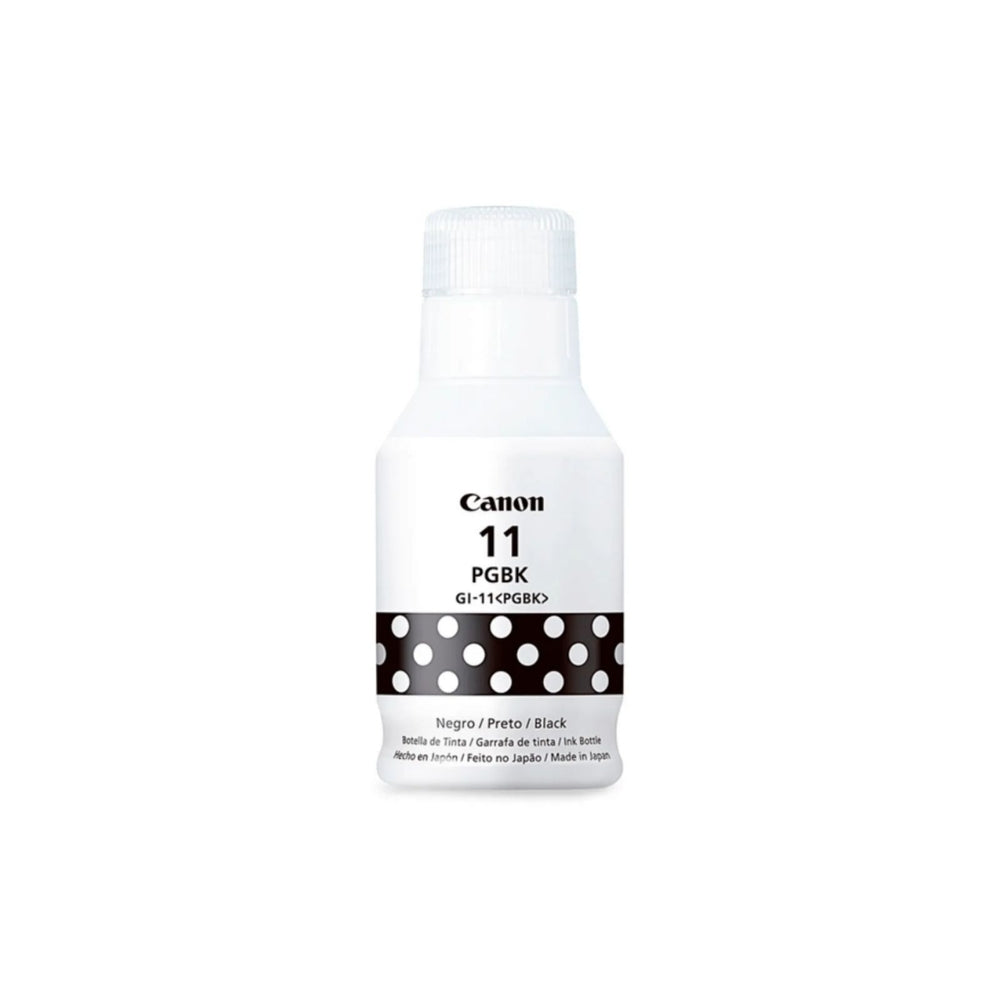 Botella de Tinta Canon GI-11 PGBK color Negro de 135ml Compatible con Pixma G2160 4525C001AA