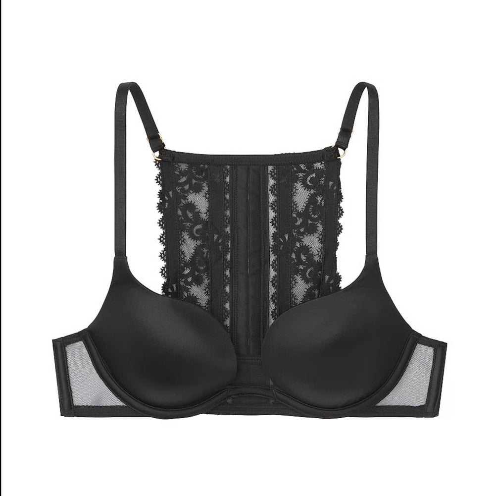 Brasier Sosten Victorias Secret con Espalda Nadadora y Forro Ligero color Negro 11164802 4RWQ Talla 34DD