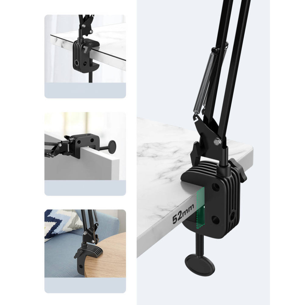 Brazo Flexible con Soporte Ugreen para Tablet Operacion 360 Grados desde Cualquier Angulo y Distancia Lontigud 750mm 50394