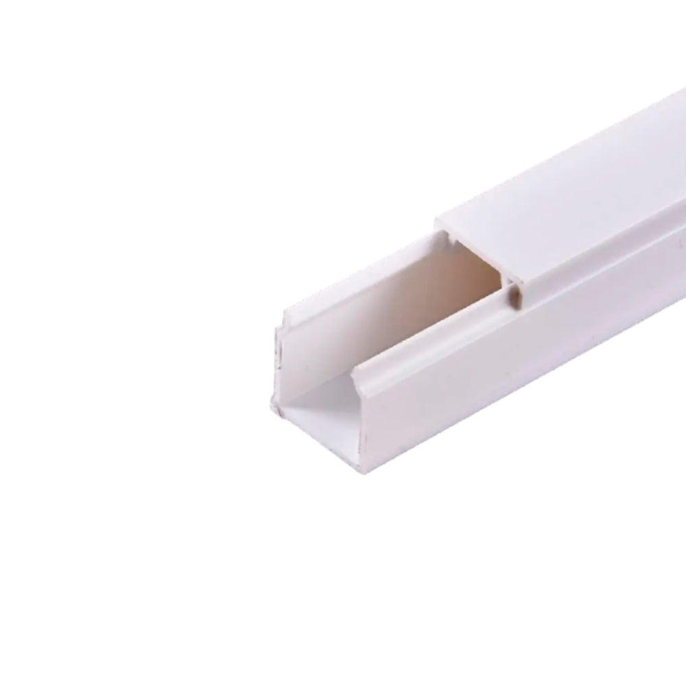 Cable Canal Dimax PVC 10x10mm Paquete de 10 Unidades Longitud 2 Metros color Blanco incluye Cinta Adhesiva S113