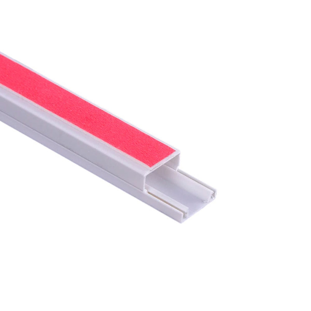 Cable Canal Dimax PVC 10x10mm Paquete de 10 Unidades Longitud 2 Metros color Blanco incluye Cinta Adhesiva S113