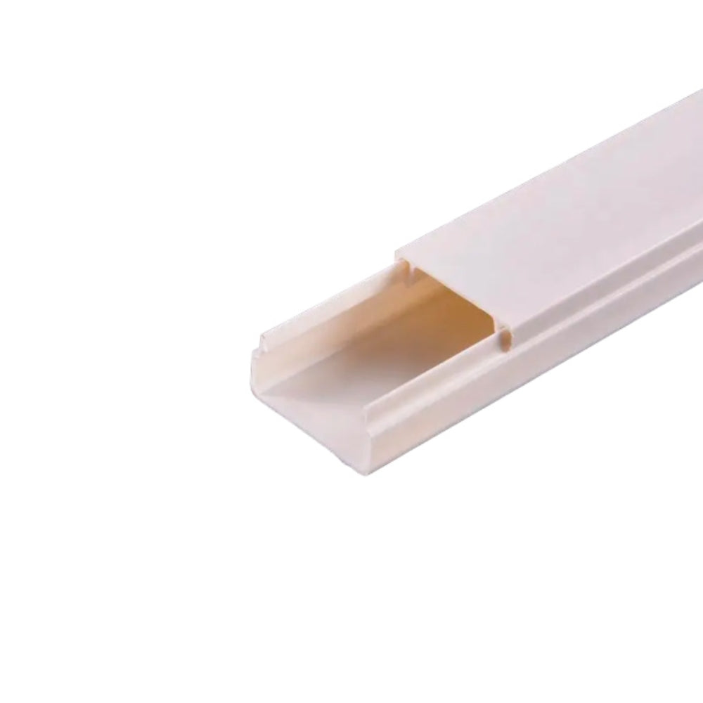 Cable Canal Dimax PVC 19x39mm Paquete de 10 Unidades Longitud 2 Metros color Blanco incluye Cinta Adhesiva S116