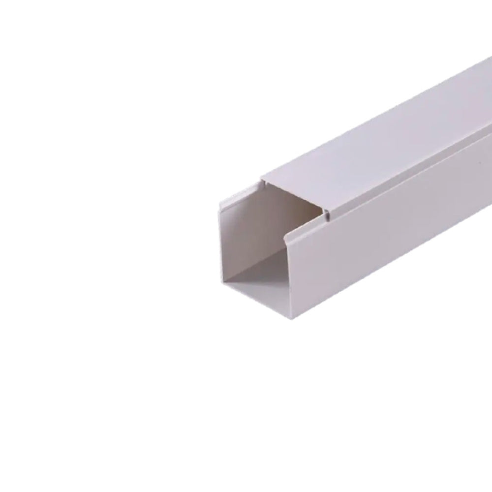 Cable Canal Dimax PVC 25x25mm Paquete de 10 Unidades Longitud 2 Metros color Blanco incluye Cinta Adhesiva S115