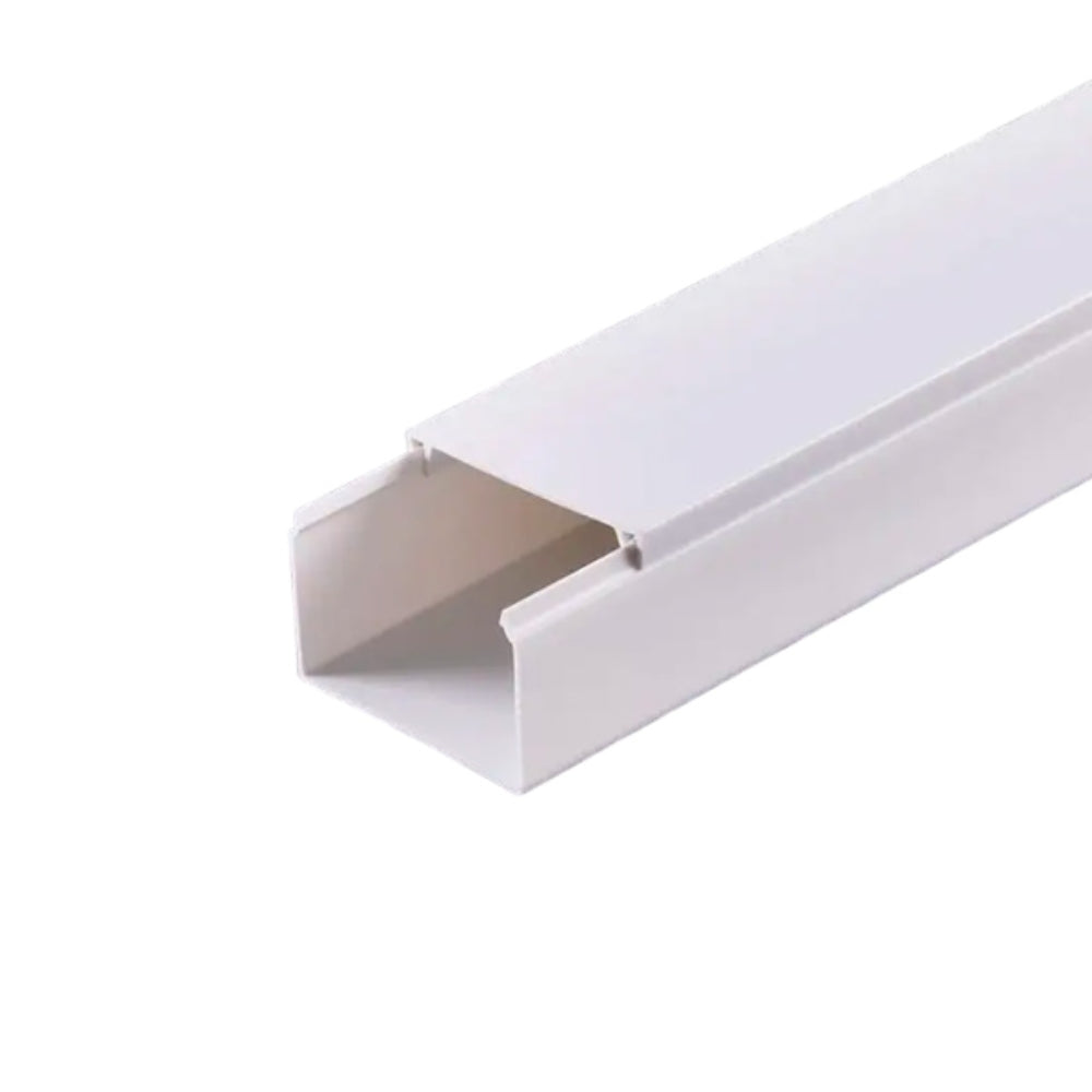 Cable Canal Dimax PVC 40x60mm Paquete de 10 Unidades Longitud 2 Metros color Blanco incluye Cinta Adhesiva S117