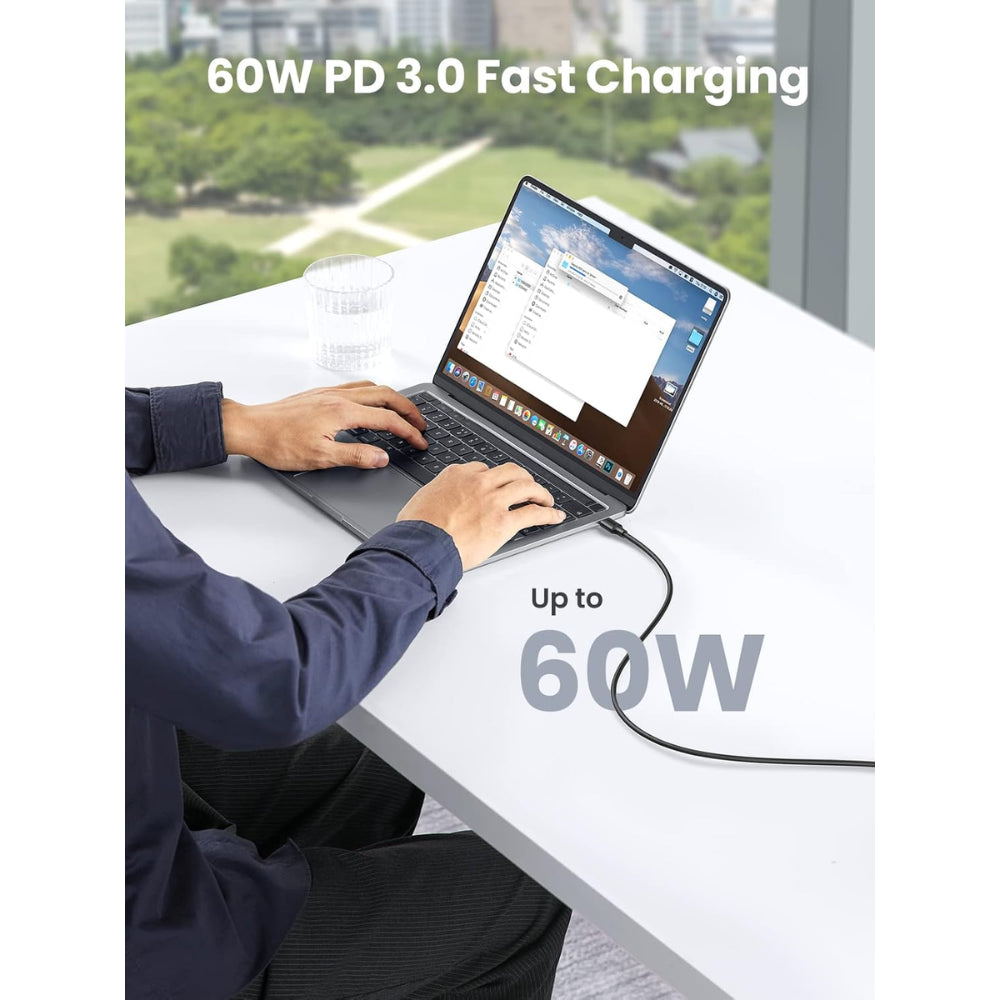 Cable de carga Ugreen USB-C a USB-C PD60W 3Amp Amplia Compatibilidad 50997