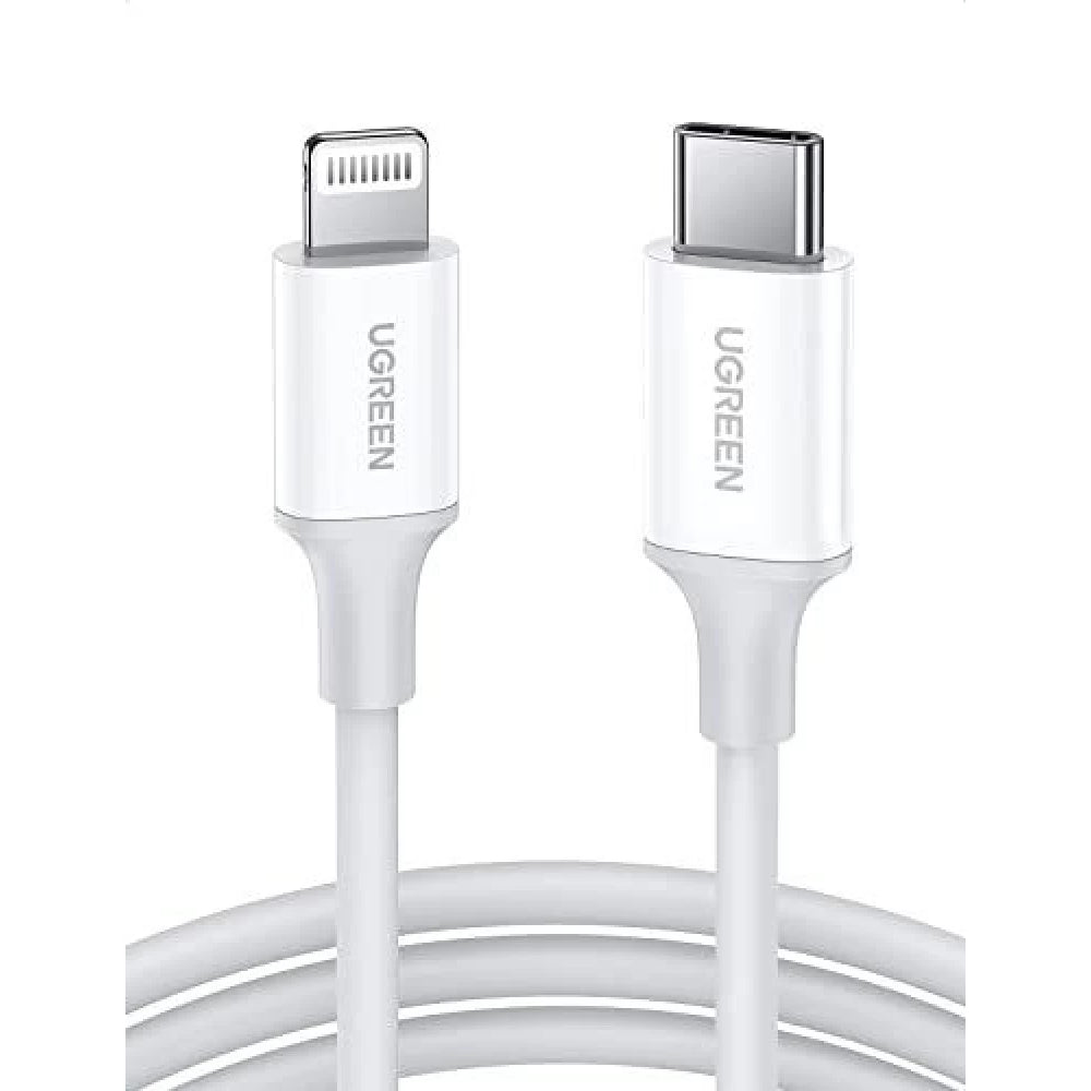 Cable Ugreen de Carga para Iphone MFI Certificado USB-C a Lightning PD20W Carga Rapida Velocidad hasta 480Mbps 10493