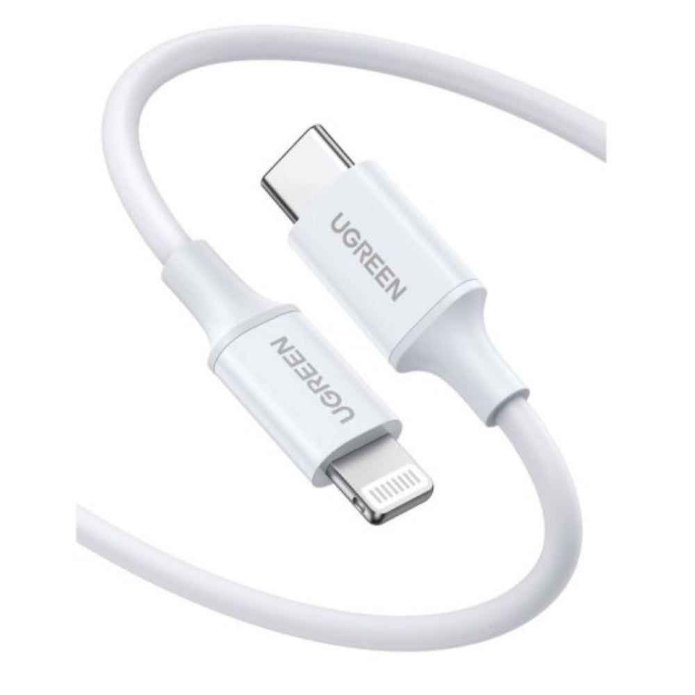 Cable Ugreen de Carga para Iphone MFI Certificado USB-C a Lightning PD20W Carga Rapida Velocidad hasta 480Mbps 10493