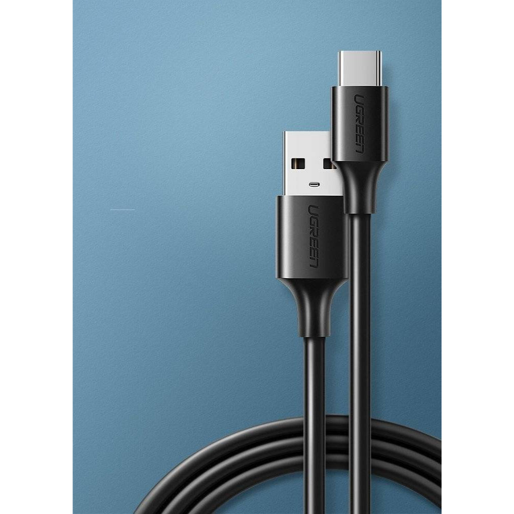 Cable Ugreen USB-A 2.0 a USB-C Carga Rapida 5V 3Amp Transferencia hasta 480Mbps Compatible con QD3.0 de 1M color Negro 60116