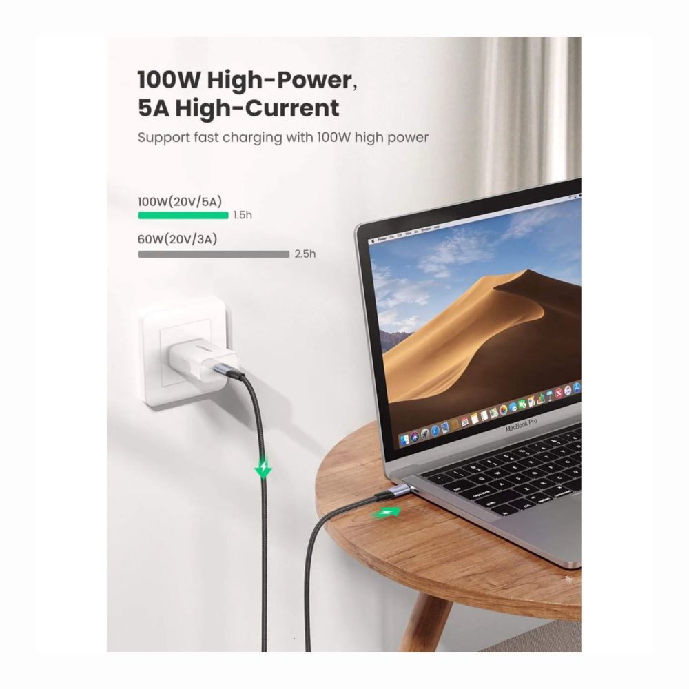 Cable USB-C 3.2 Gen2 Ugreen Tipo C a C de 1metro