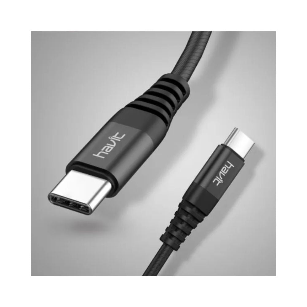 Cable USB Tipo-C a Tipo-C Negro Havit