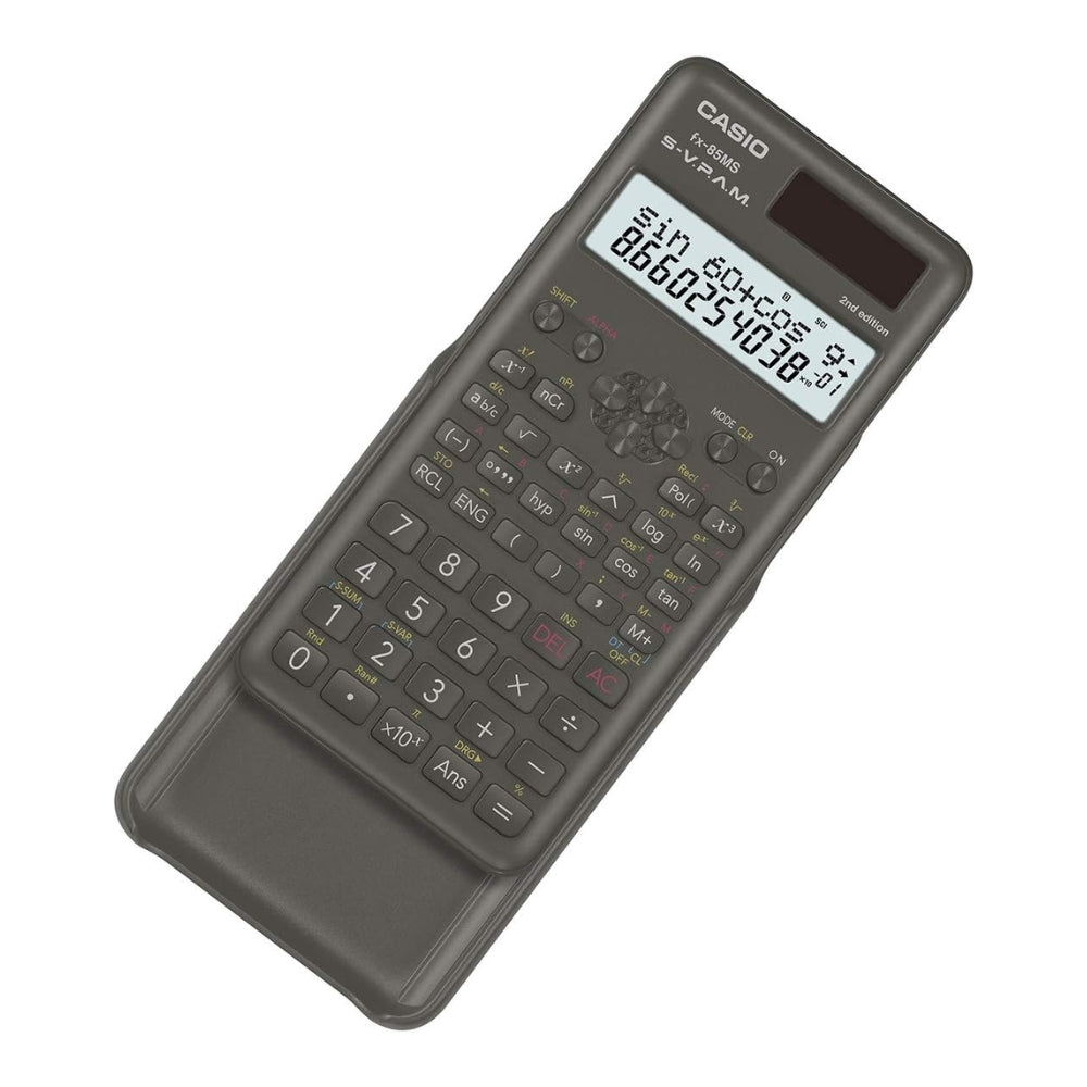 Calculadora Casio Cientifica Plus Pantalla LCD de 10 Digitos y 2 Lineas con 240 Funciones Matematicas FX-85MS-2