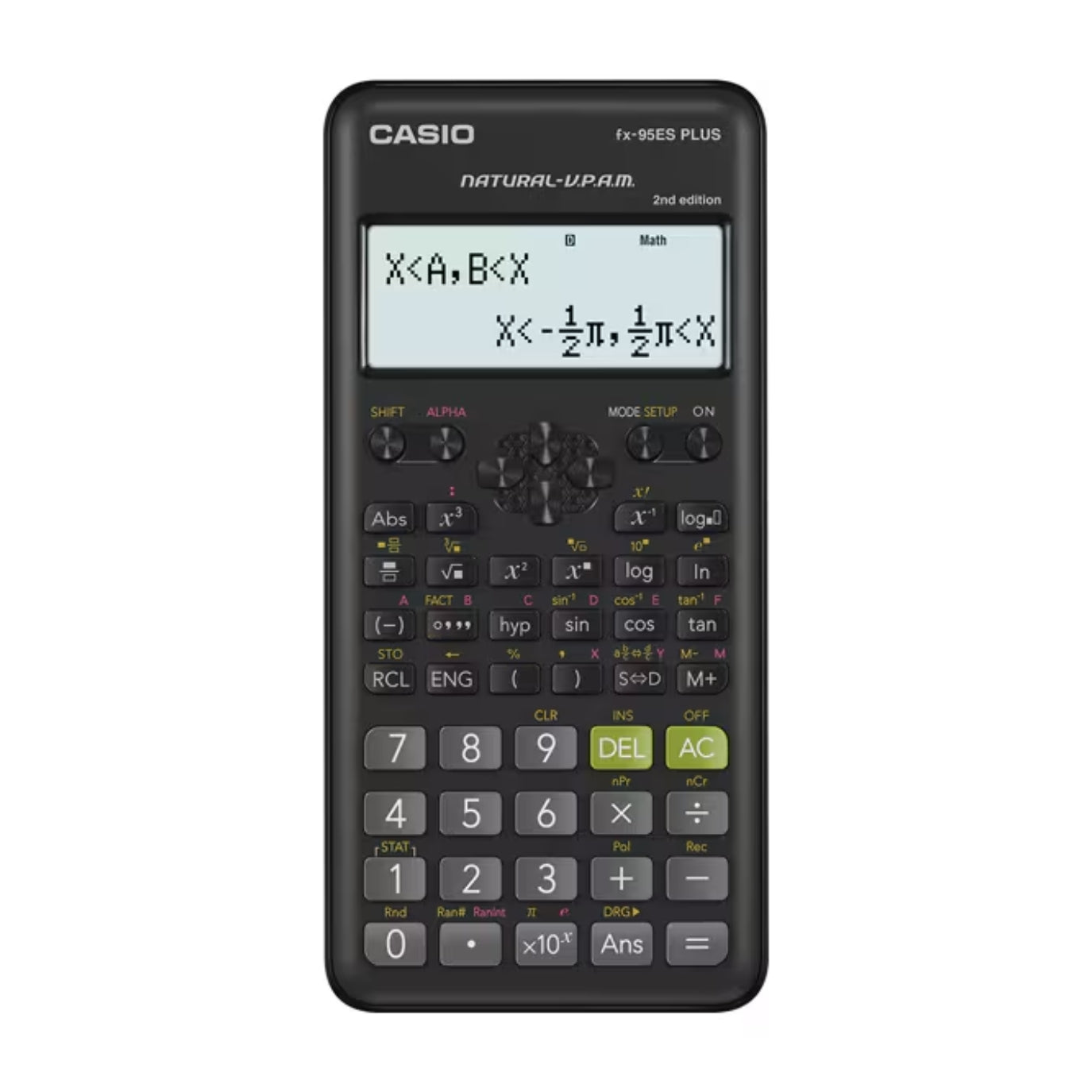Calculadora Casio Cientifica Plus Pantalla LCD de 10 Digitos y 2 Lineas con 274 Funciones Matematicas FX-95ESPLUS2