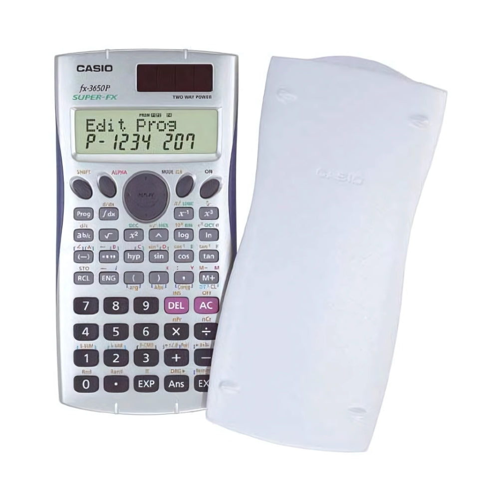 Calculadora Casio Cientifica Plus Pantalla LCD de 10 Digitos y 2 Lineas con 279 Funciones Matematicas FX-3650