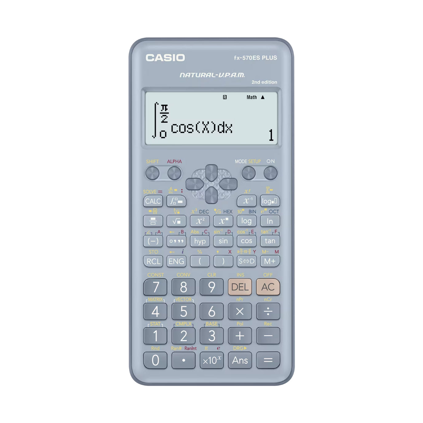 Calculadora Casio Cientifica Plus Pantalla LCD de 10 Digitos y 2 Lineas con 417 Funciones Matematicas FX-570ESPLUS2