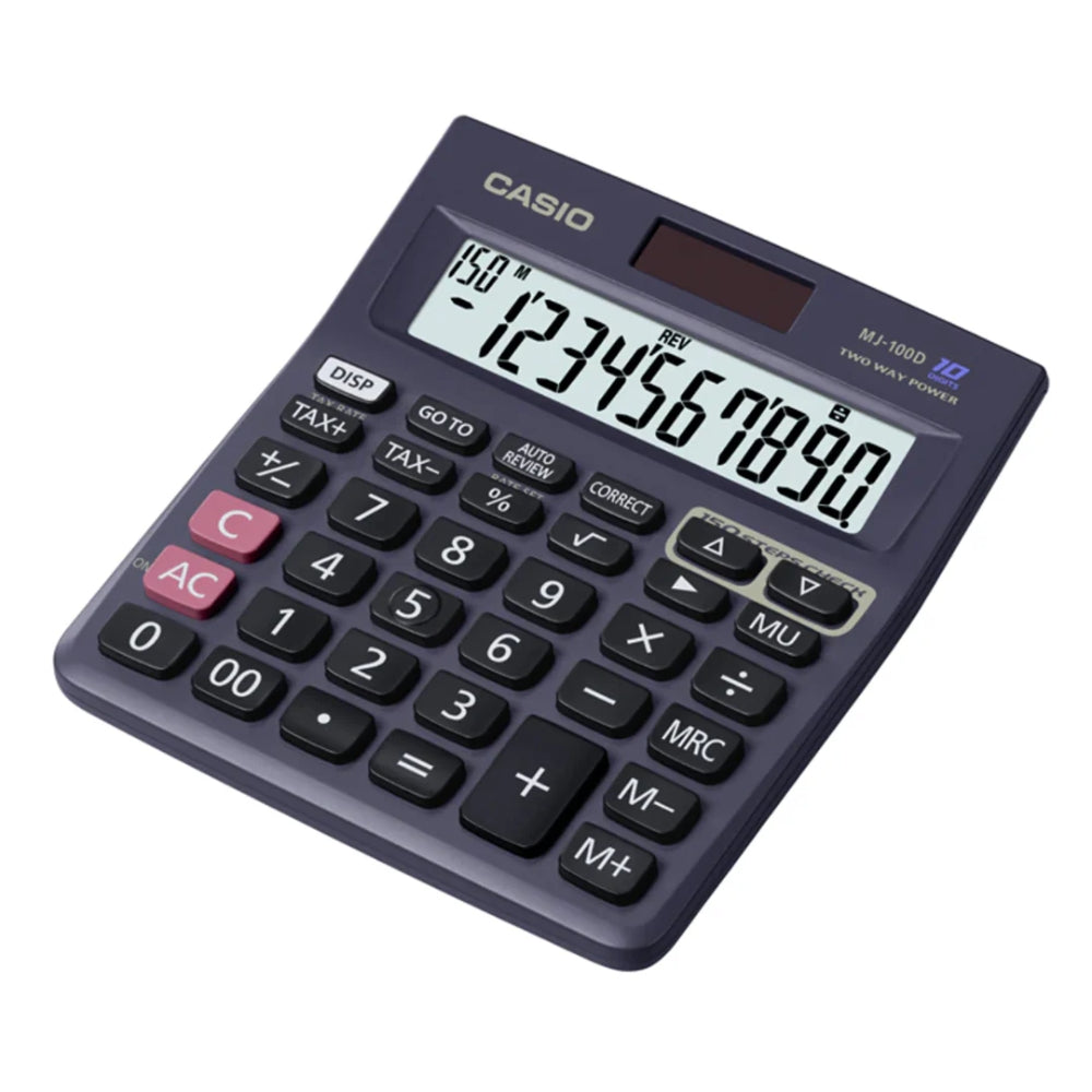 Calculadora Casio de Escritorio de 10 Digitos Pantalla LCD MJ-100D