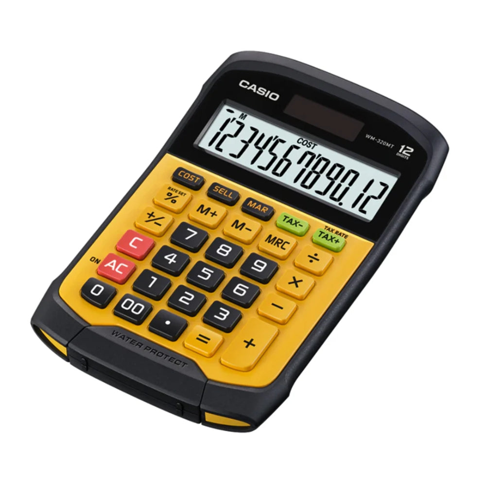 Calculadora Casio de Escritorio de 10 Digitos Pantalla LCD Resistente al Agua WM-320MT-S