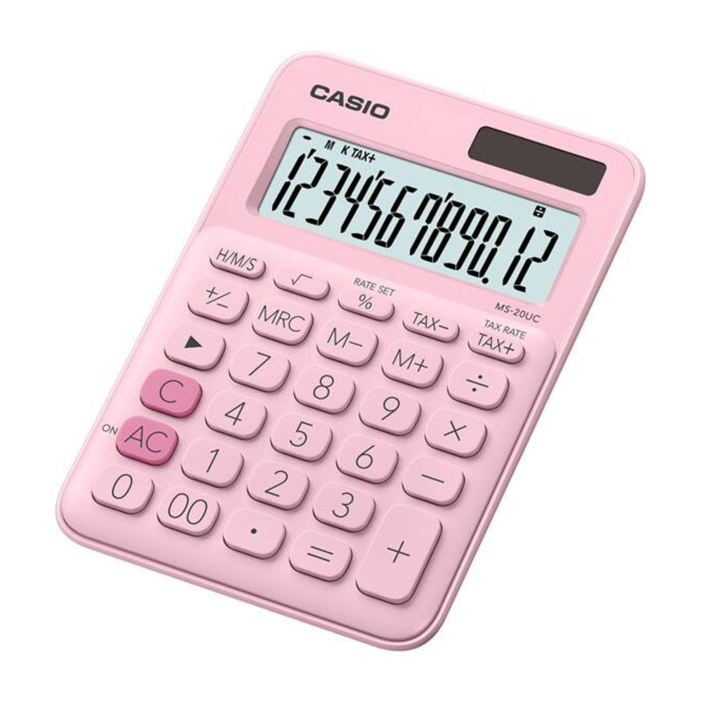 Calculadora Casio de Escritorio de 12 Digitos Pantalla LCD MS-20UC-PK