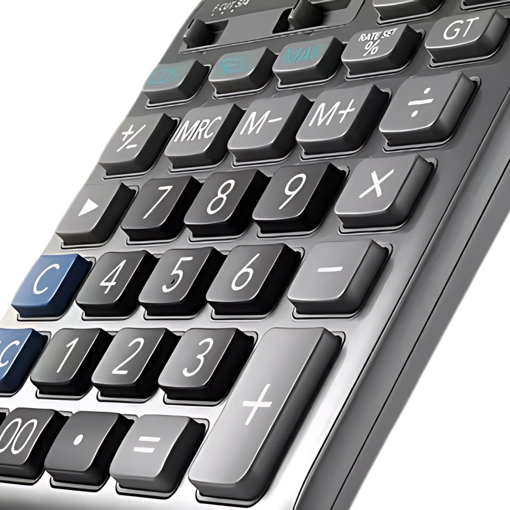 Calculadora Casio de Escritorio de 12 Digitos Pantalla LCD Teclas Ergonomicas MS-de 120FM