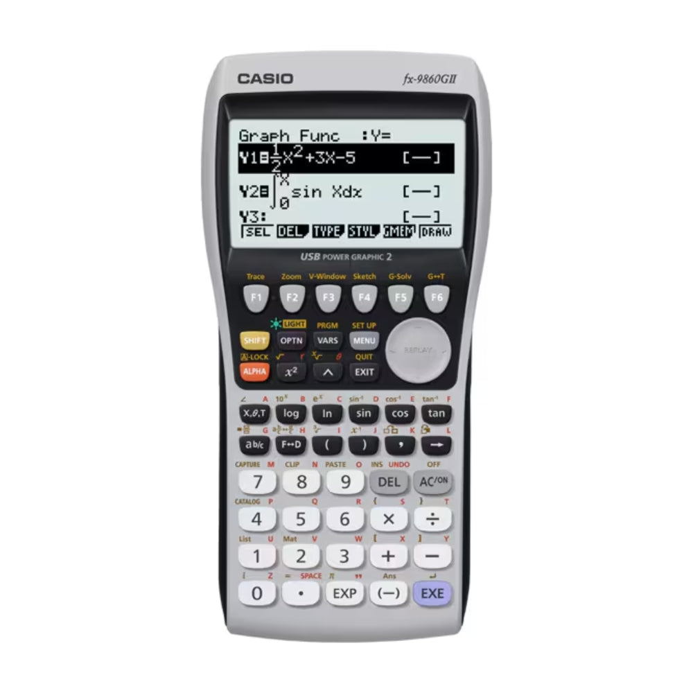 Calculadora Casio Graficadora Profesional Pantalla LCD 128x64 Pixeles Memoria 64KB Comunicion USB FX-9de 860