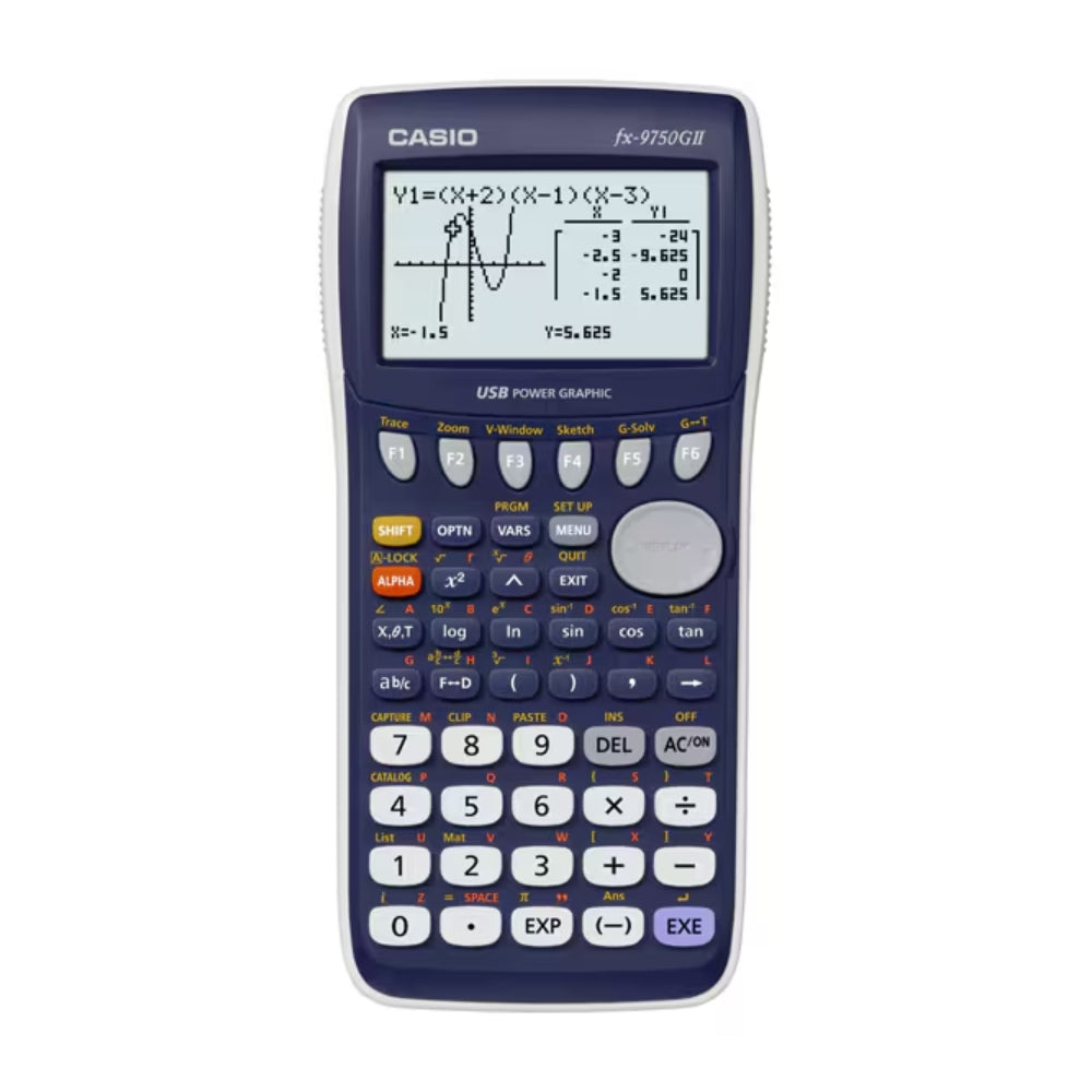 Calculadora Casio Graficadora Profesional Pantalla LCD 64x96 Pixeles Memoria 62KB FX-9750