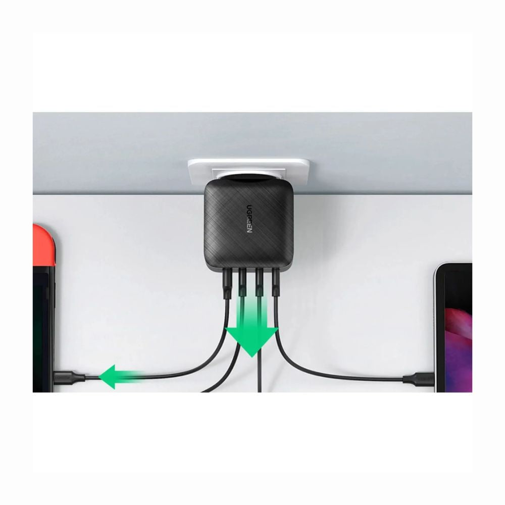 Cargador de 65W Ugreen Multipuertos con Tecnología GaN