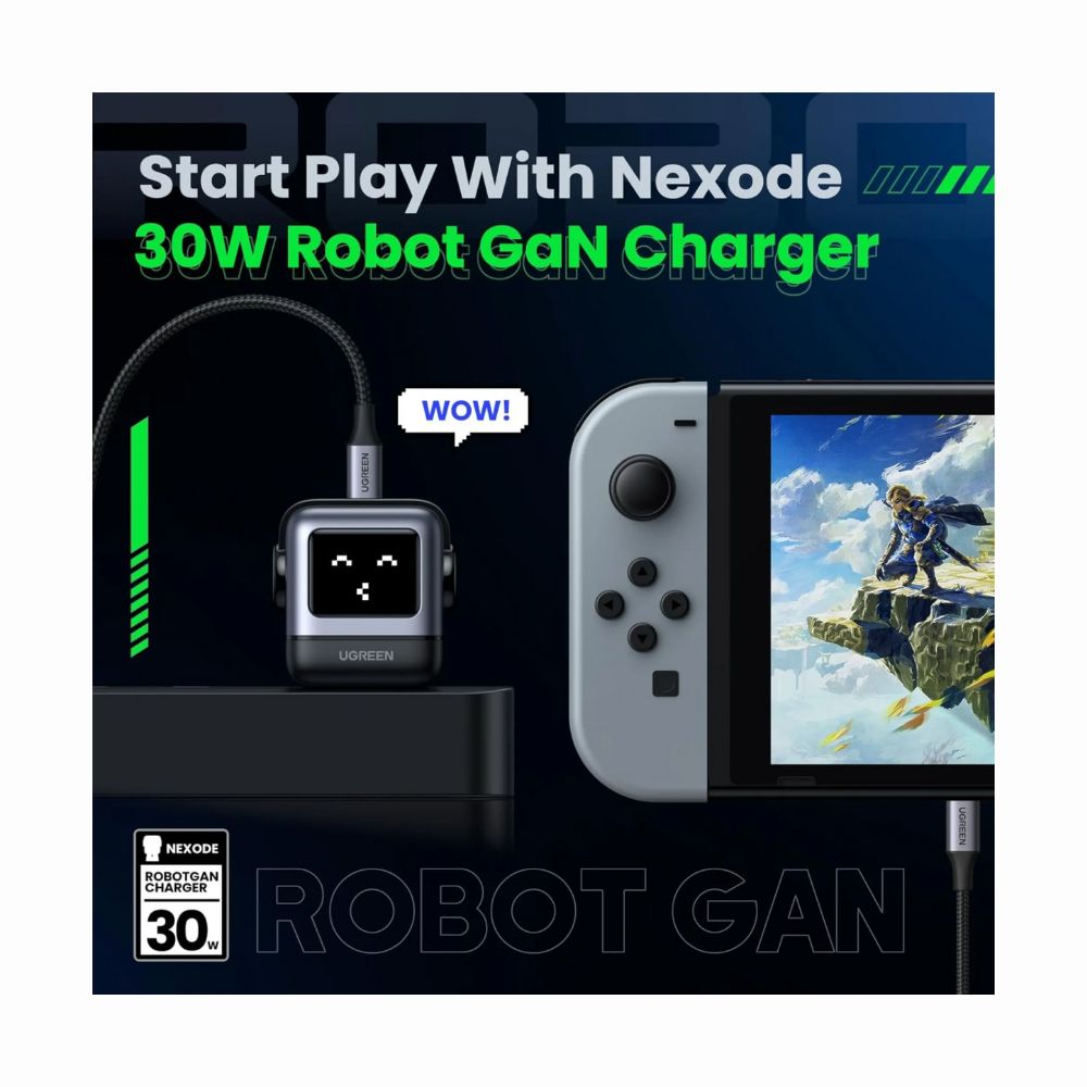 Cargador USB-C 30W Nexode Robot GaN.