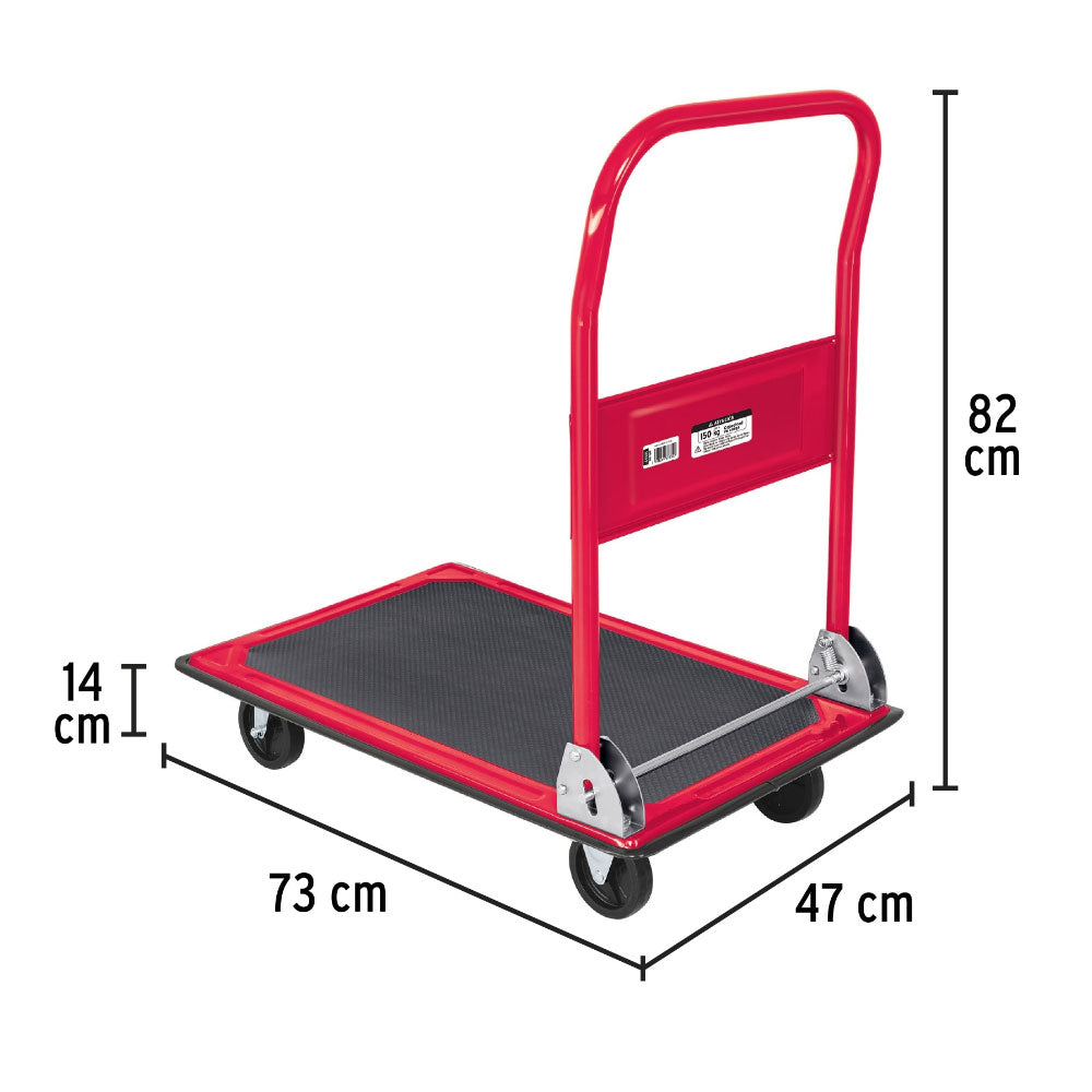 Carro de Carga Pretul Tipo Plataforma de 150kg.